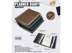 H3309 Premium Planner Diary with Magnetic Lock & 6-Ring Binder for Corporate Gifting