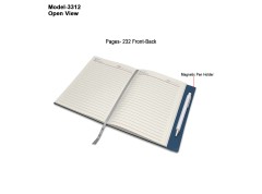H3312 Premium PU Leather Notebook Diary with Magnetic Pen Holder for Corporate Gifting & Executive Branding