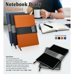 A5 PU Leather Notebook Diary with Metal Accent Strap – Premium Executive Journal