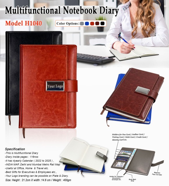 Multiple Notebook Diary 