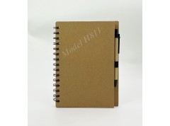 H811 Eco-Friendly Spiral Memo Pad with Pen for Corporate Gifting