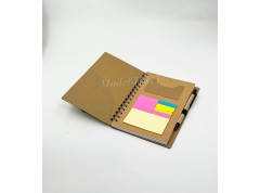 H811 Eco-Friendly Spiral Memo Pad with Pen for Corporate Gifting