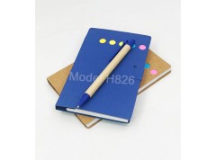H826 Eco Sticky Memo Pad with Ball Pen