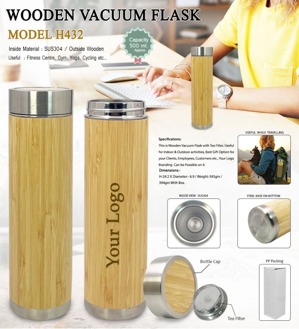 Wooden Vacuum Flask 