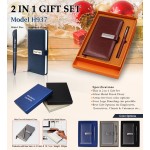 H937 Premium Notebook Diary & Metal Pen Gift Set for Corporate Gifting & Executive Branding