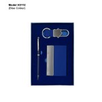 H3112 Premium 3-in-1 Executive Gift Set with Metal Pen, Business Card Holder & Keychain for Corporate Gifting