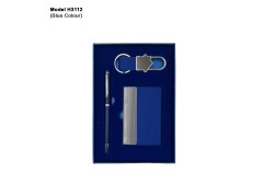 H3112 Premium 3-in-1 Executive Gift Set with Metal Pen, Business Card Holder & Keychain for Corporate Gifting