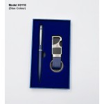 H3115 Premium 2-in-1 Executive Gift Set – Metal Pen & Leather Keychain Bottle Opener