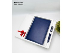 A5 Notebook Diary And Metal Pen- 2 In 1 Gift Set
