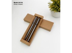 2 IN 1 Ball And Roller Pen Gift Set With Box
