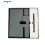 H3139 Premium PU Leather Diary & Metal Pen Gift Set for Corporate Gifting