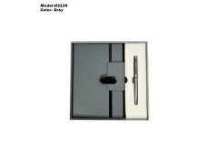 H3139 Premium PU Leather Diary & Metal Pen Gift Set for Corporate Gifting