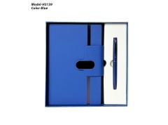 H3139 Premium PU Leather Diary & Metal Pen Gift Set for Corporate Gifting