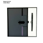 H3139 Premium PU Leather Diary & Metal Pen Gift Set for Corporate Gifting