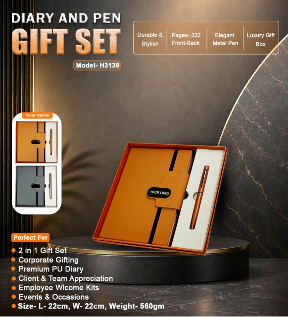 Diary And Pen Gift Set