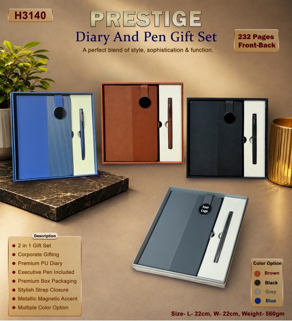 Diary And Pen Gift Set