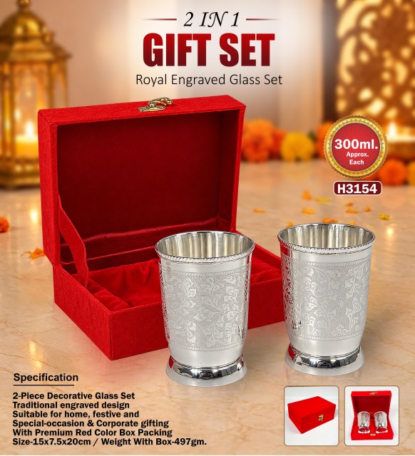 Silver Plated Glass Set
