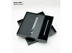 H909 Premium Diary & Metal Ball Pen 2-in-1 Gift Set for Corporate Gifting & Executive Branding