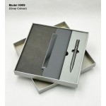 H909 Premium Diary & Metal Ball Pen 2-in-1 Gift Set for Corporate Gifting & Executive Branding
