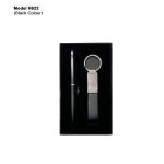 H922 Executive 2-in-1 Metal Pen & PU Keychain Gift Set