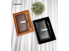 H937 Premium Notebook Diary & Metal Pen Gift Set for Corporate Gifting & Executive Branding
