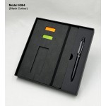 H964 Executive 2-in-1 Notebook & Pen Gift Set with Phone Holder and Sticky Notes
