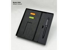 H964 Executive 2-in-1 Notebook & Pen Gift Set with Phone Holder and Sticky Notes