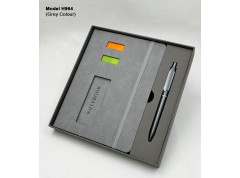 H964 Executive 2-in-1 Notebook & Pen Gift Set with Phone Holder and Sticky Notes