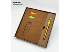 H964 Executive 2-in-1 Notebook & Pen Gift Set with Phone Holder and Sticky Notes