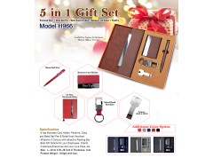 H966 Premium 5 in 1 Executive Gift Set for Corporate Gifting & Business Branding (16GB)