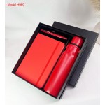 3 in 1 Premium Gift Set – A5 PU Leather Diary, Metal Ball Pen & Stainless Steel Water Bottle
