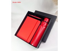 3 in 1 Premium Gift Set – A5 PU Leather Diary, Metal Ball Pen & Stainless Steel Water Bottle