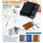 3 in 1 Premium Gift Set – PU Leather Diary, Metal Ball Pen & Laptop Stand  