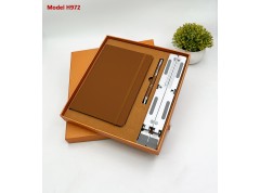 3 in 1 Premium Gift Set – PU Leather Diary, Metal Ball Pen & Laptop Stand