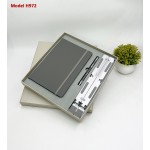 3 in 1 Premium Gift Set – PU Leather Diary, Metal Ball Pen & Laptop Stand  