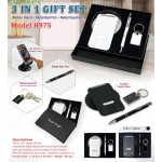 3 in 1 Corporate Gift Set with Mobile Stand, Metal Pen & Metal Keychain – Model H975