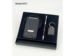 3 in 1 Corporate Gift Set with Mobile Stand, Metal Pen & Metal Keychain – Model H975