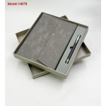2 in 1 Gift Set - PU Leather Diary & Metal Ball Pen 