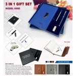 H980 Premium 4-in-1 Executive Gift Set with Diary, Metal Pen & USB Drive for Corporate Gifting