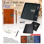 H983 Premium A5 Notebook Diary & Metal Pen Gift Set for Corporate Gifting and Executive Branding