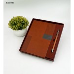 2 in 1 Premium Gift Set – A5 PU Leather Diary & Metal Ball Pen