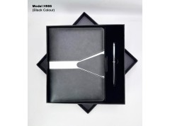 H986 Premium Planner Diary & Metal Pen Gift Set for Corporate Gifting & Executive Branding