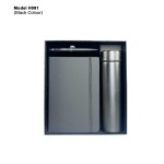 H991 Premium Executive Flask, Diary & Pen Gift Set for Corporate Gifting and Branding