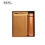 H991 Premium Executive Flask, Diary & Pen Gift Set for Corporate Gifting and Branding