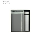 H991 Premium Executive Flask, Diary & Pen Gift Set for Corporate Gifting and Branding
