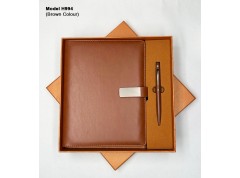 H994 Premium Planner Diary & Metal Pen Gift Set for Corporate Gifting & Executive Branding