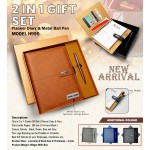H995 Premium Planner Diary & Metal Ball Pen Gift Set for Corporate Gifting & Executive Branding