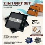 H996 Premium Planner Diary & Metal Ball Pen Gift Set for Corporate Gifting