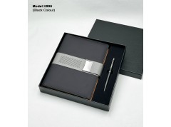 H996 Premium Planner Diary & Metal Ball Pen Gift Set for Corporate Gifting