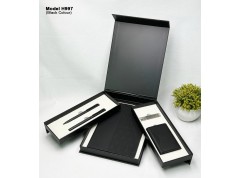 H997 Premium 5-in-1 Corporate Gift Set with A5 Notebook, Dual Pens, Business Card Holder & OTG USB Drive